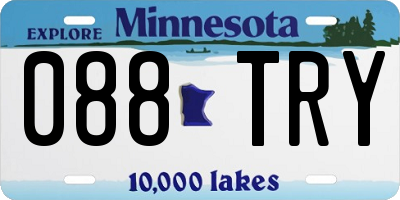 MN license plate 088TRY