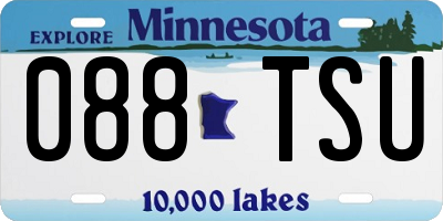 MN license plate 088TSU