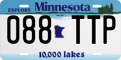 MN license plate 088TTP