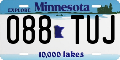 MN license plate 088TUJ