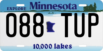 MN license plate 088TUP