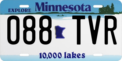 MN license plate 088TVR