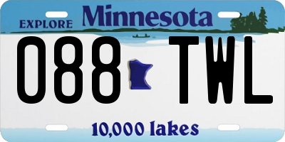 MN license plate 088TWL