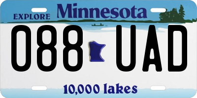 MN license plate 088UAD