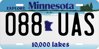 MN license plate 088UAS