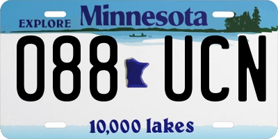 MN license plate 088UCN