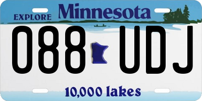 MN license plate 088UDJ