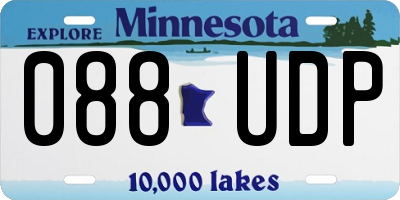 MN license plate 088UDP