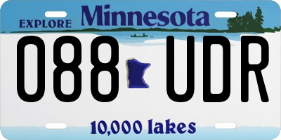 MN license plate 088UDR