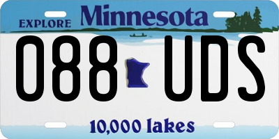 MN license plate 088UDS