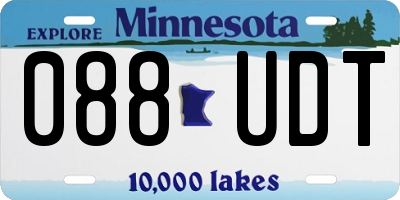 MN license plate 088UDT