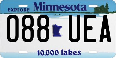 MN license plate 088UEA