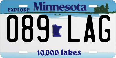 MN license plate 089LAG