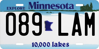 MN license plate 089LAM