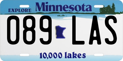MN license plate 089LAS