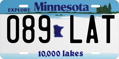 MN license plate 089LAT