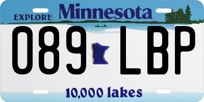 MN license plate 089LBP