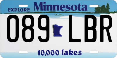 MN license plate 089LBR