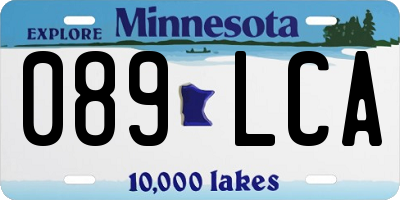 MN license plate 089LCA