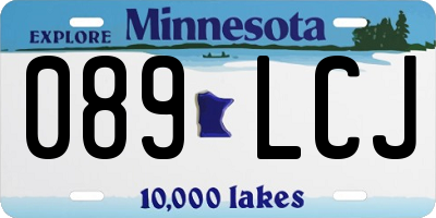 MN license plate 089LCJ