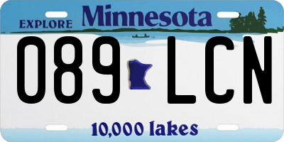 MN license plate 089LCN