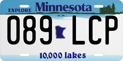 MN license plate 089LCP