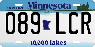 MN license plate 089LCR