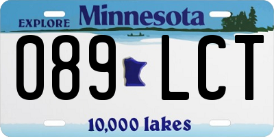 MN license plate 089LCT