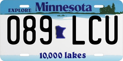 MN license plate 089LCU