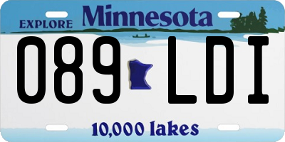 MN license plate 089LDI