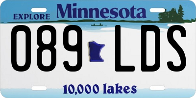 MN license plate 089LDS