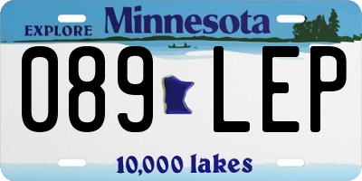 MN license plate 089LEP