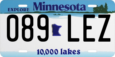 MN license plate 089LEZ
