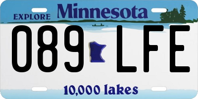 MN license plate 089LFE