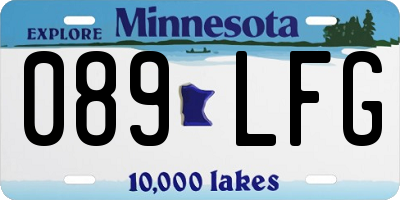 MN license plate 089LFG