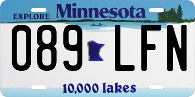 MN license plate 089LFN