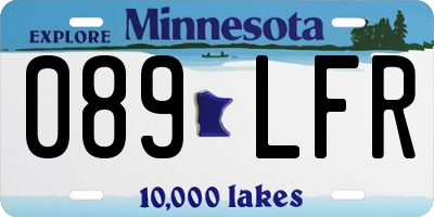 MN license plate 089LFR