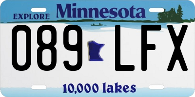 MN license plate 089LFX