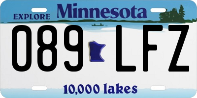 MN license plate 089LFZ