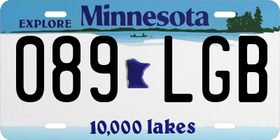 MN license plate 089LGB