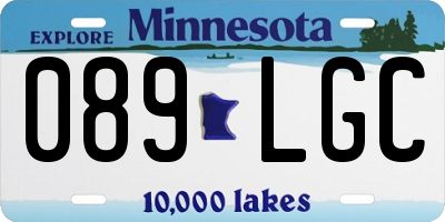 MN license plate 089LGC