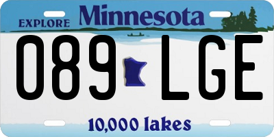 MN license plate 089LGE