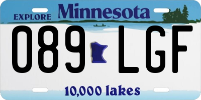 MN license plate 089LGF