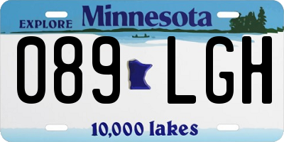 MN license plate 089LGH