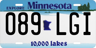 MN license plate 089LGI