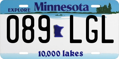MN license plate 089LGL