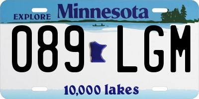 MN license plate 089LGM