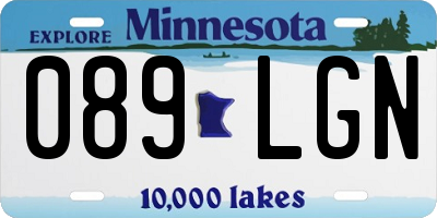 MN license plate 089LGN