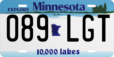 MN license plate 089LGT