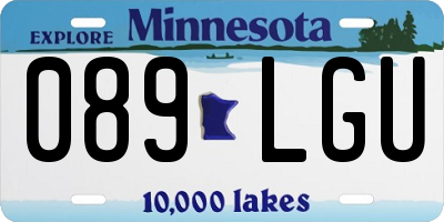 MN license plate 089LGU